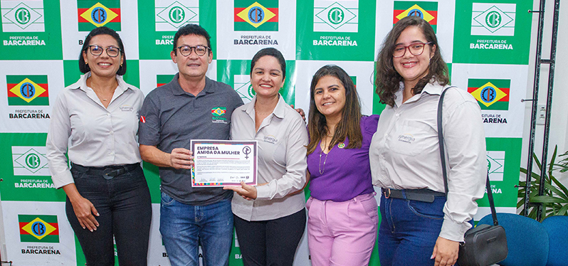 Synergia recebe certificação "Empresa Amiga da Mulher". Foto: Prefeitura da Barcarena